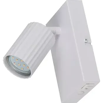 Nástěnné svítidlo Trio Leuchten 867770131 SOKA - Nástěnné bodové svítidlo v bílé barvě s vypínačem, 1 x GU10 (Nástěnná bodovka s vypínačem)