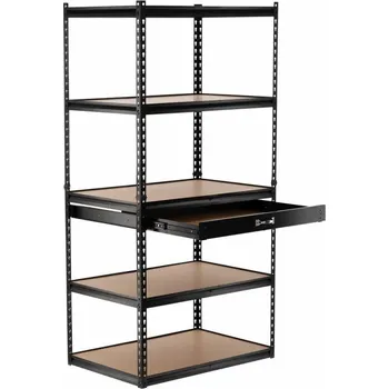 Dílenský regál Regál 5 polic + šuplík 180x90x60 - Lakovaný