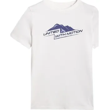 Chlapecké tričko Dětské triko 4F Tshirt M2404 Dětská velikost: 134 / Barva: bílá