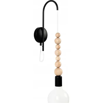 Nástěnné svítidlo Nástěnná lampa Loft Sfarer černá strukturovaná svítilna KOLOROWE KABLE