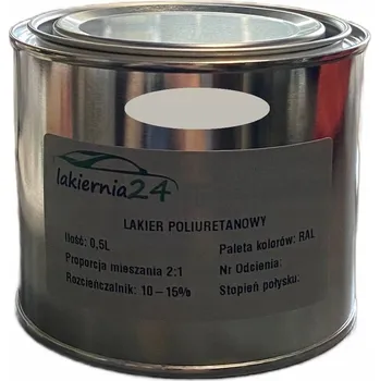 Lak na dřevo Barva průmyslová, polyuretanový lak matný 0,5l 2:1 RAL 7044