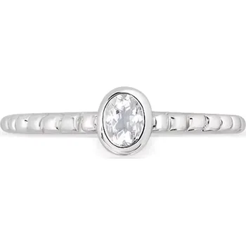 Prsten Judica S White Topaz - prsten ze stříbra s bílým topazem