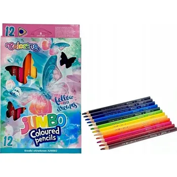 Pastelka TUŽKOVÉ PASTELKY pro DĚTI kulaté Jumbo 12-KOL. CoolPack VÝRAZNÉ