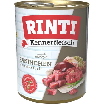 Krmivo pro psa 12ks-12x800g RINTI Kennerfleisch králičí - výhodné balení