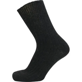 Pánské ponožky KNITVA Černé vlněné ponožky MARCEL černá 42