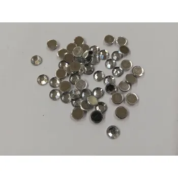 Šatonové nažehlovací kamínky kolečko čiré 6mm