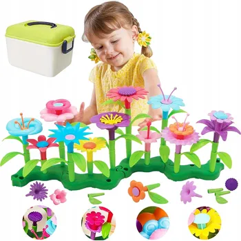 ostatní stavebnice Sada hraček pro stavbu květinové zahrady 134 díly