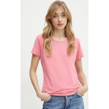 Pánská móda Tričko Liu Jo TA5214.JS003 růžová 38X, vel. M