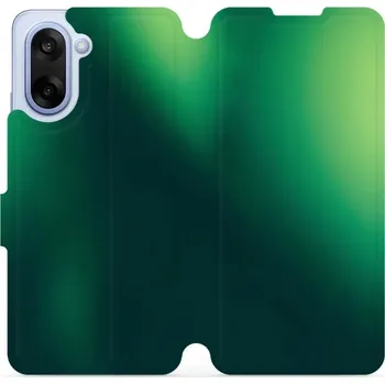 Pouzdro na mobilní telefon Flipové pouzdro Mobiwear - OnePlus Nord CE5 - VP61S Zelený odstín (Knížkové flip pouzdro, obal, kryt na mobil OnePlus Nord CE 5 - VP61S Zelený odstín, materiál Umělá kůže + TPU - ochrana 360°, stojánek, silikonová vanička, magnetické zavírání)