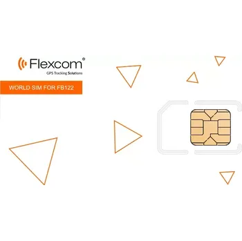 SIM karta FLEXCOM SIMGL6M datová sim karta pro gps sledovací zařízení pro mezinárodní použití po dobu 6 měsíců