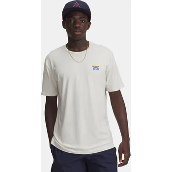 Pánské oblečení Under Armour Pánské tričko UA Golf Warning SS-BRN 6003736-279 Hnědá XL