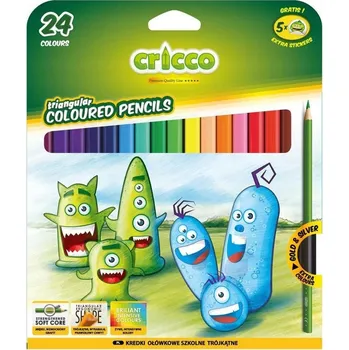 Pastelka Cricco 24 trojúhelníkových Pastelky