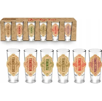 Sklenice Sada 6 sklenic - Ovoce dává sílu
