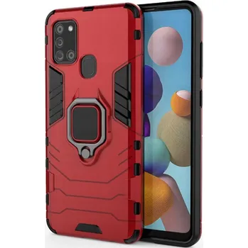 Pouzdro na mobilní telefon Zadní Kryt Spacecase pro Samsung Galaxy A21s červený