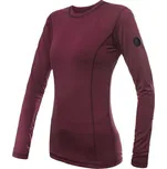 Dámské termotriko s dlouhým rukávem Sensor Merino Wool Air port red XL