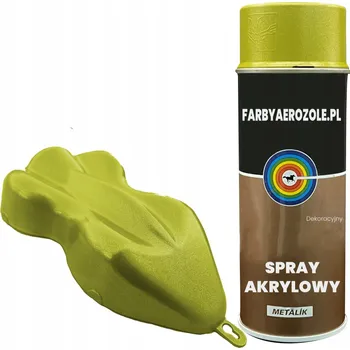Barva ve spreji Akrylový lak METALICKÝ DEKORAČNÍ sprej S353 Zlatá Žlutá 400ml