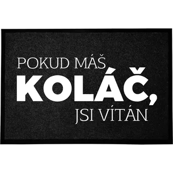 Obraz Wycieraczka Czarna Jeśli Ciasto Zapraszamy Super Dárek Domů 60x40 cm