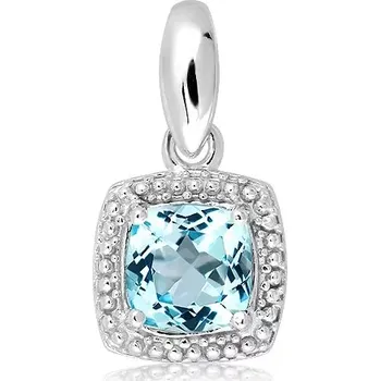 Přívěsek Raja S Blue Topaz - stříbrný přívěsek s modrým topazem