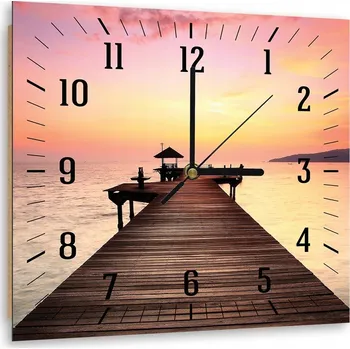 Hodiny Nástěnné hodiny Feeby růžové 80 cm