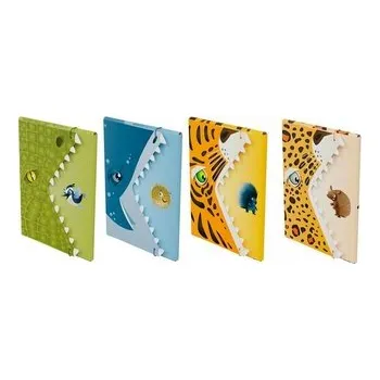 Set školních potřeb Teczka A4 z gumką szczęka MIX (12szt)