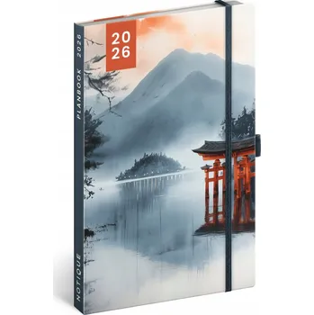 Diář NOTIQUE Planbook diář/notes Japonsko 2026, 13 x 21 cm