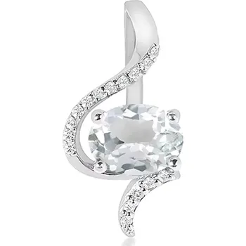 Přívěsek Marisol S White Topaz - stříbrný přívěsek s bílým topazem