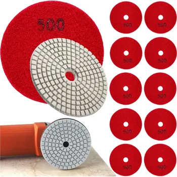 Příslušenství k brusce Real Home 10x diamantový leštící kotouč 80 mm na broušení kameninových dlaždic 500