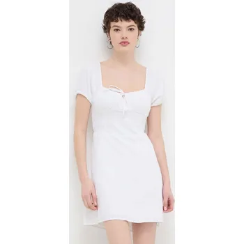 Dámské šaty Šaty lněné Hollister Co. KI359.4075.100 bílá 00X, vel. XL