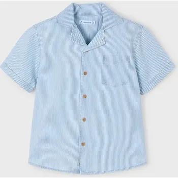 Chlapecká košile Dětská bavlněná košile Mayoral 3116.5J.Mini.PPYA modrá 50X, vel. 128