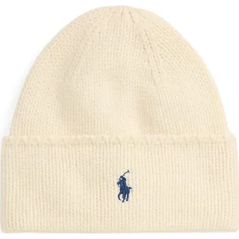 Čepice Vlněná čepice Polo Ralph Lauren béžová barva, 455954355 01X, vel. ONE SIZE