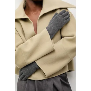 Rukavice Vlněné rukavice Answear.LAB dámské, šedá barva WA25-RED029 90X, vel. ONE SIZE