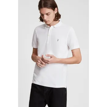 Pánské tričko AllSaints - Polo tričko Reform Polo MD051H bílá 00X, vel. L