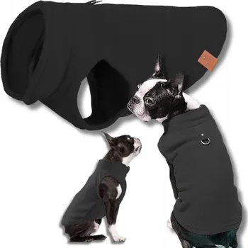 Obleček pro psa Polar pro psa WARMZY teplá zimní vesta s úchytem na vodítko, černá, velikost XL