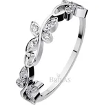 Jarilo W Briliant - prsten s motýlky z bílého zlata