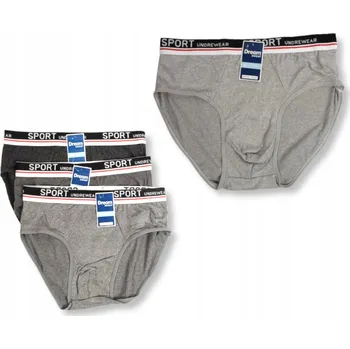 Slipy Pánské slipy slipy DIADORA bavlna 4PAK vel. L šedé