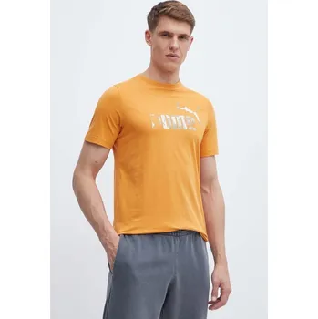 Pánské oblečení Bavlněné tričko Puma 675942 oranžová 22X, vel. S