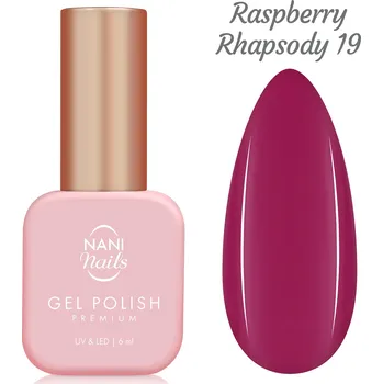 Lak na nehty NANI gel lak Premium 6 ml - Raspberry Rhapsody