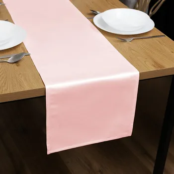 ubrus Saténový běhoun na stůl polyesterový Satén LUX-058 Lasturově růžový 20x120 cm