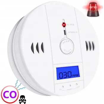 Detektor CO DETEKTOR OXIDU UHELNATÉHO LCD DETEKTOR CO LCD BEZDRÁTOVÝ HLÁSIČ
