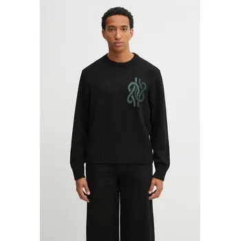 Dámský svetr Svetr s příměsí vlny Filling Pieces Knit Sweater Knot, M, černá, 99X