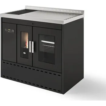 Sporák na tuhá paliva EVA CALÓR Eva Calor ISOTTA - Teplovodní sporák na pelety Barva: Černá