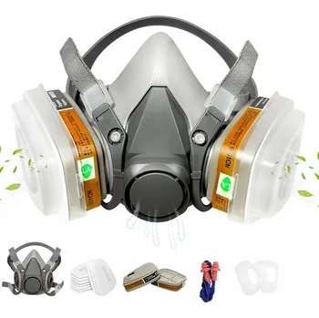 LAKÝRNICKÁ MASKA POLOMASKA 6200 + 2x UHLÍKOVÉ FILTRY + 10x FILTRY