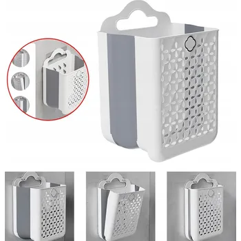 Koš na prádlo SKLÁDACÍ KOŠ NA PRÁDLO DO KOUPELNY VELKÝ PROSTORNÝ ORGANIZÉR NA PRÁDLO 20L