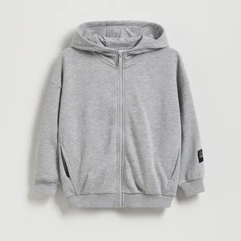 Chlapecká mikina Reserved - Bavlněná mikina - světle šedá - 898FJ-09M - 898FJ-09M-152