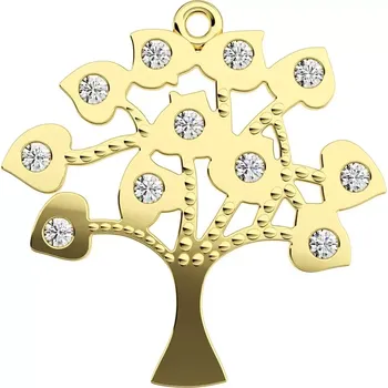 Přívěsek Sára G Briliant - strom života ze žlutého zlata s brilianty