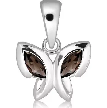 Přívěsek Dragi S Smoky Quartz - stříbrný přívěsek s quartzem