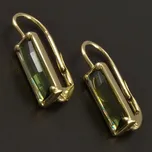 Goldpoint Zlaté náušnice vltavín přírodní Váha: 2.68 g