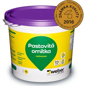 Omítka Fasádní omítka Weberpas aquaBalance zrnitá 2 mm (kg)