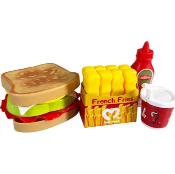 Dětská kuchyňka Sada Fastfood 4 ks sandwich