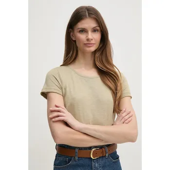 Pánské tričko Tričko Sisley zelená barva 3TNHL11A2 81X, vel. M